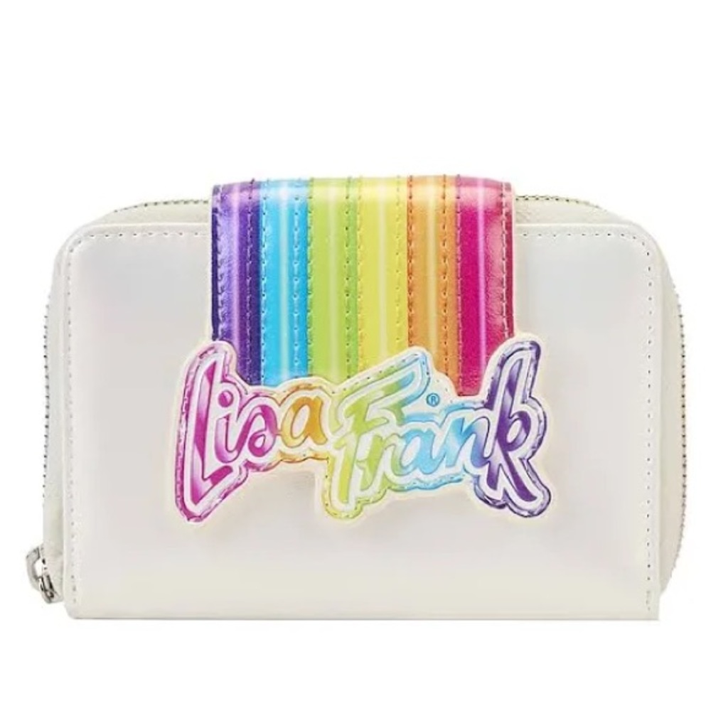 Loungefly Disney Lisa Frank Rainbow Logo Zip Wallet
